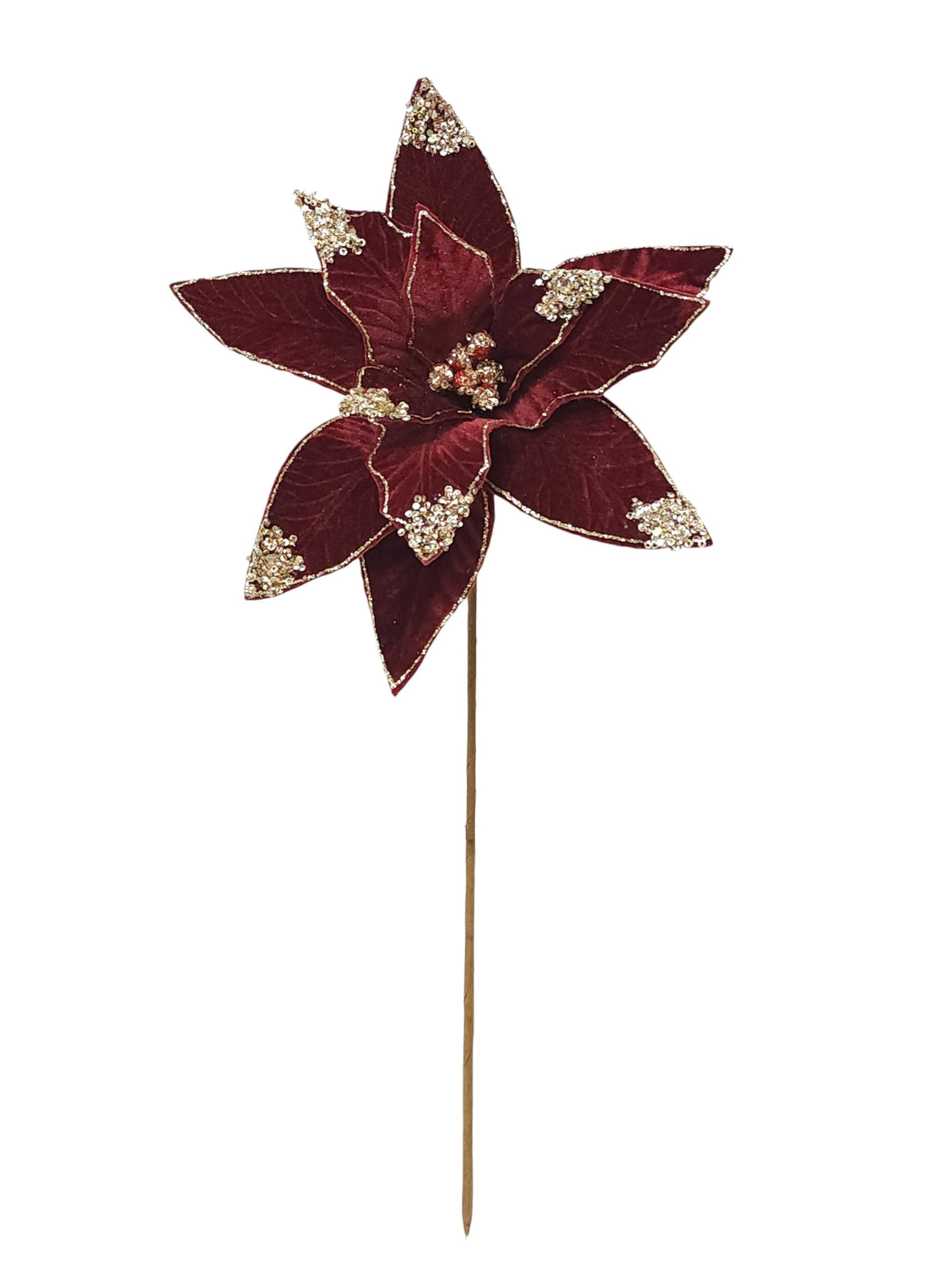 26776 | 19" | POINSETTIA | BURGUNDY