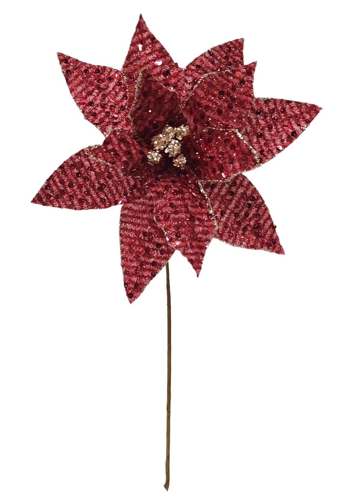 26778 | 19" | POINSETTIA |BURGUNDY