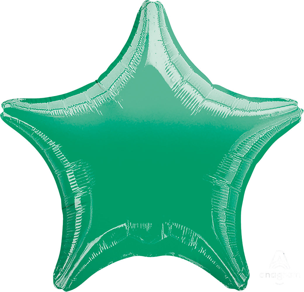 2035964  18" GREEN STAR W/RIBBON