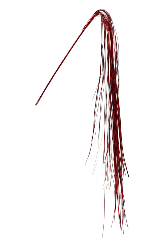 32142-RD | 32" | Hanging Xmas Tinsel | Red