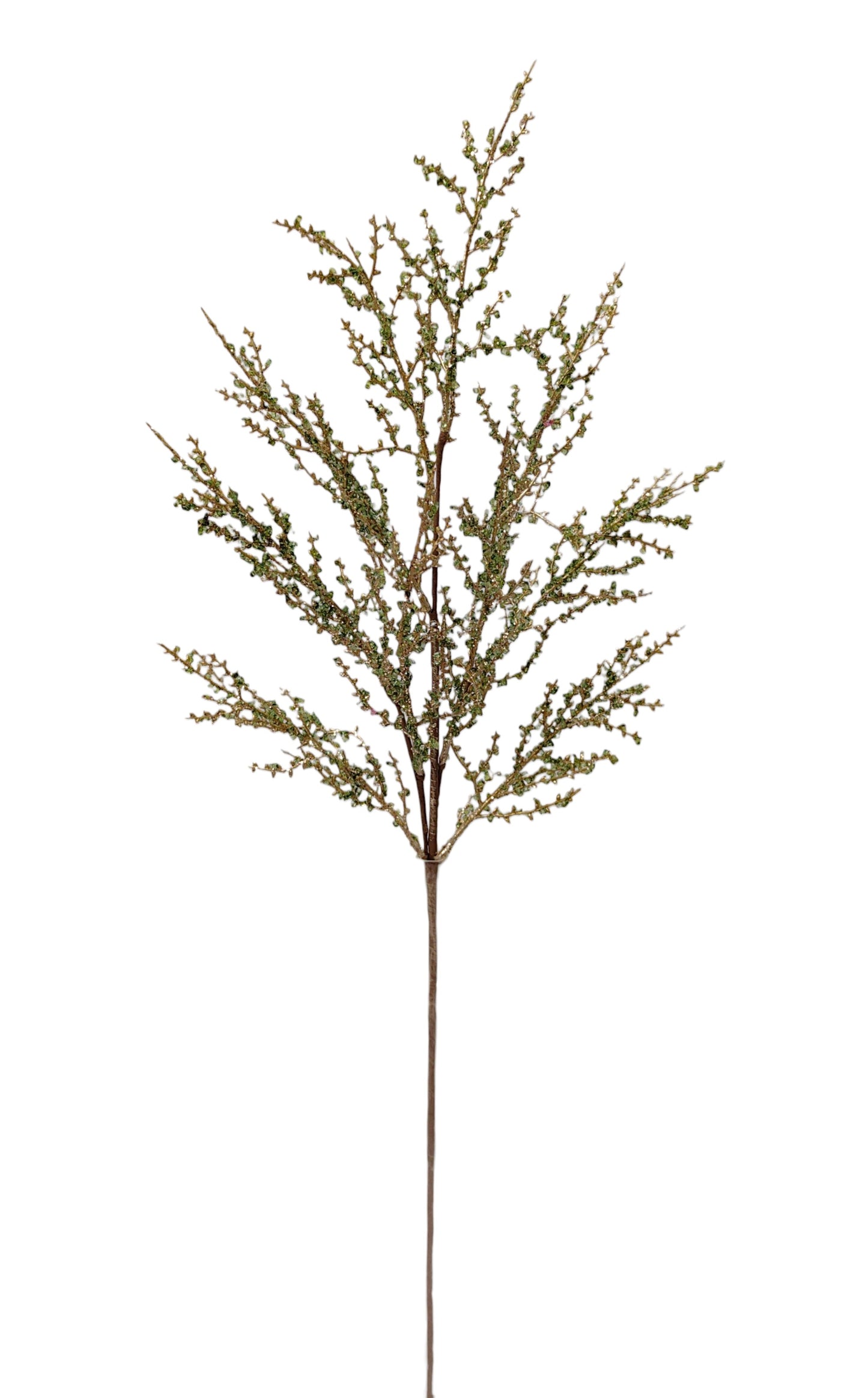 32146-GNGD | 30.5" | ICED TWIG SPRAY | GREEN/GOLD