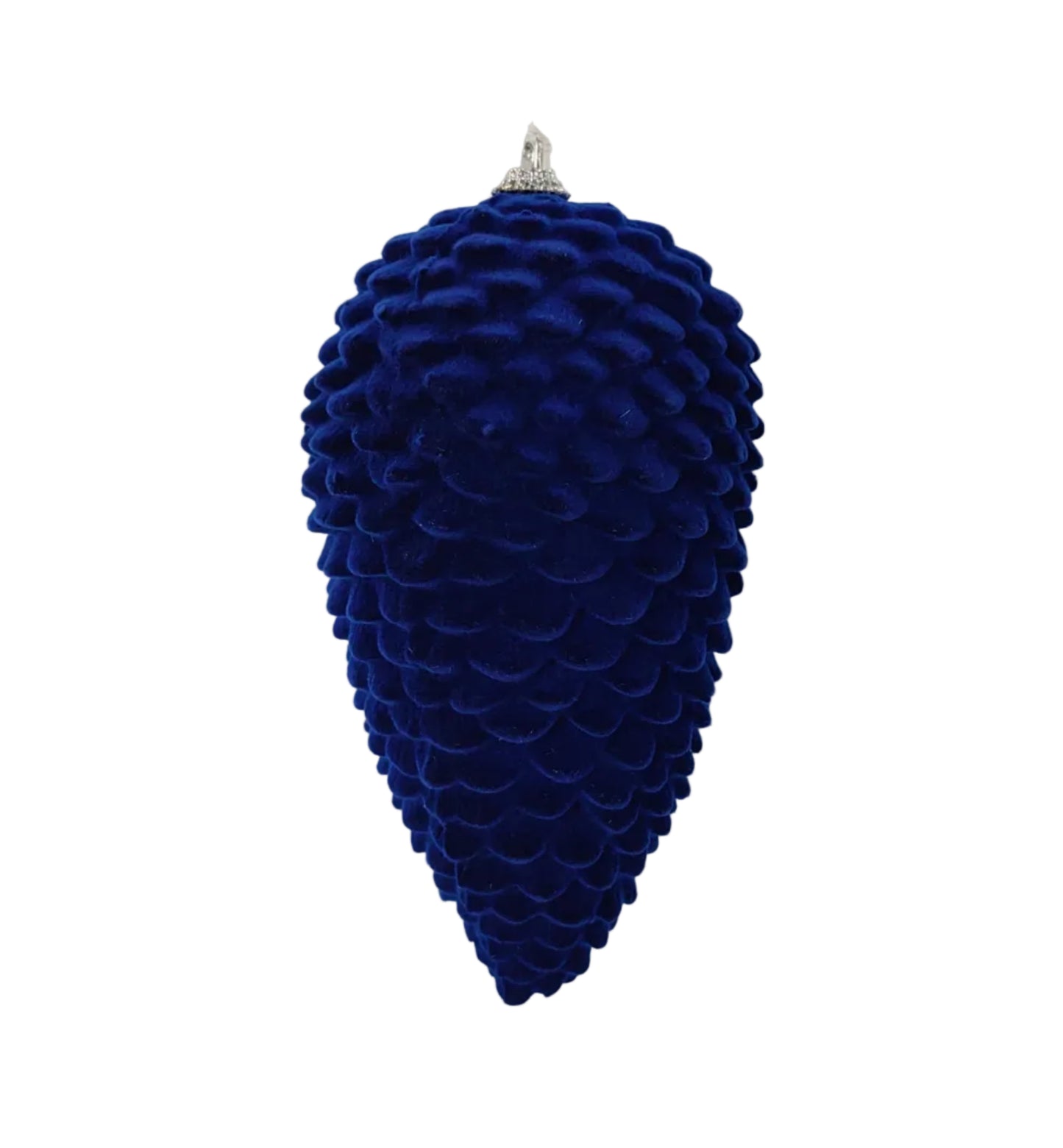 32249-DK.BL | 6" | HANGING PINE CONE | DARK BLUE