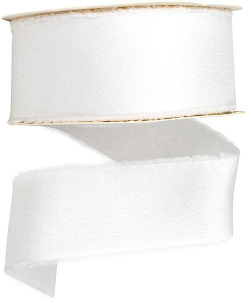 3620-030-09J | 1.5" | FRAYED EDGE SILK TOUCH | WHITE | 25Y