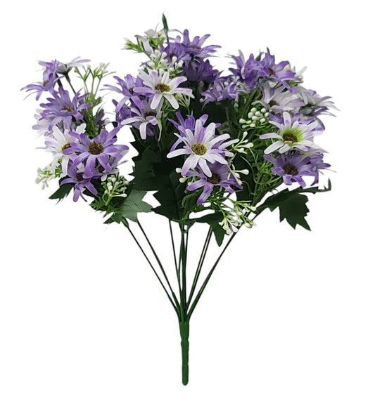 36335 | Daisy Bush x12 | Purple - A&B Wholesale Market Inc
