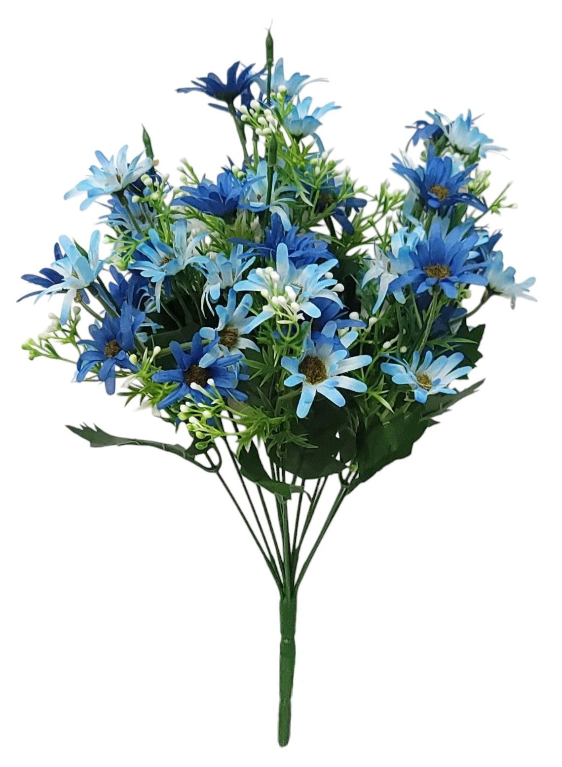 36336 | Daisy Bush x12 | Blue - A&B Wholesale Market Inc