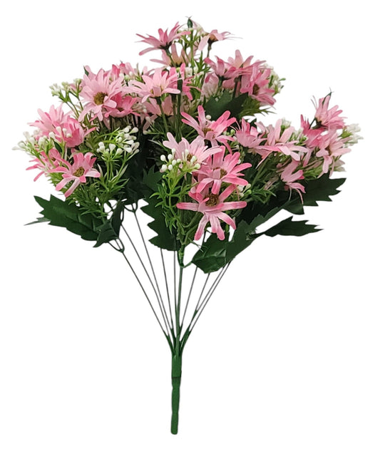 36337 | Daisy Bush x12 | Pink - A&B Wholesale Market Inc