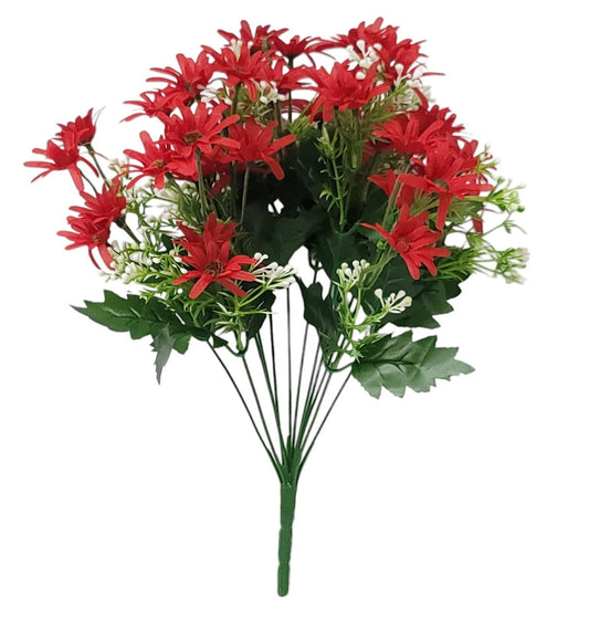 36338 | Daisy Bush x12 | Red - A&B Wholesale Market Inc