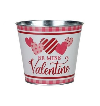 HV2184 | 5"Dia x 4.5"H | Valentine Pot Cover | 3 Assorted
