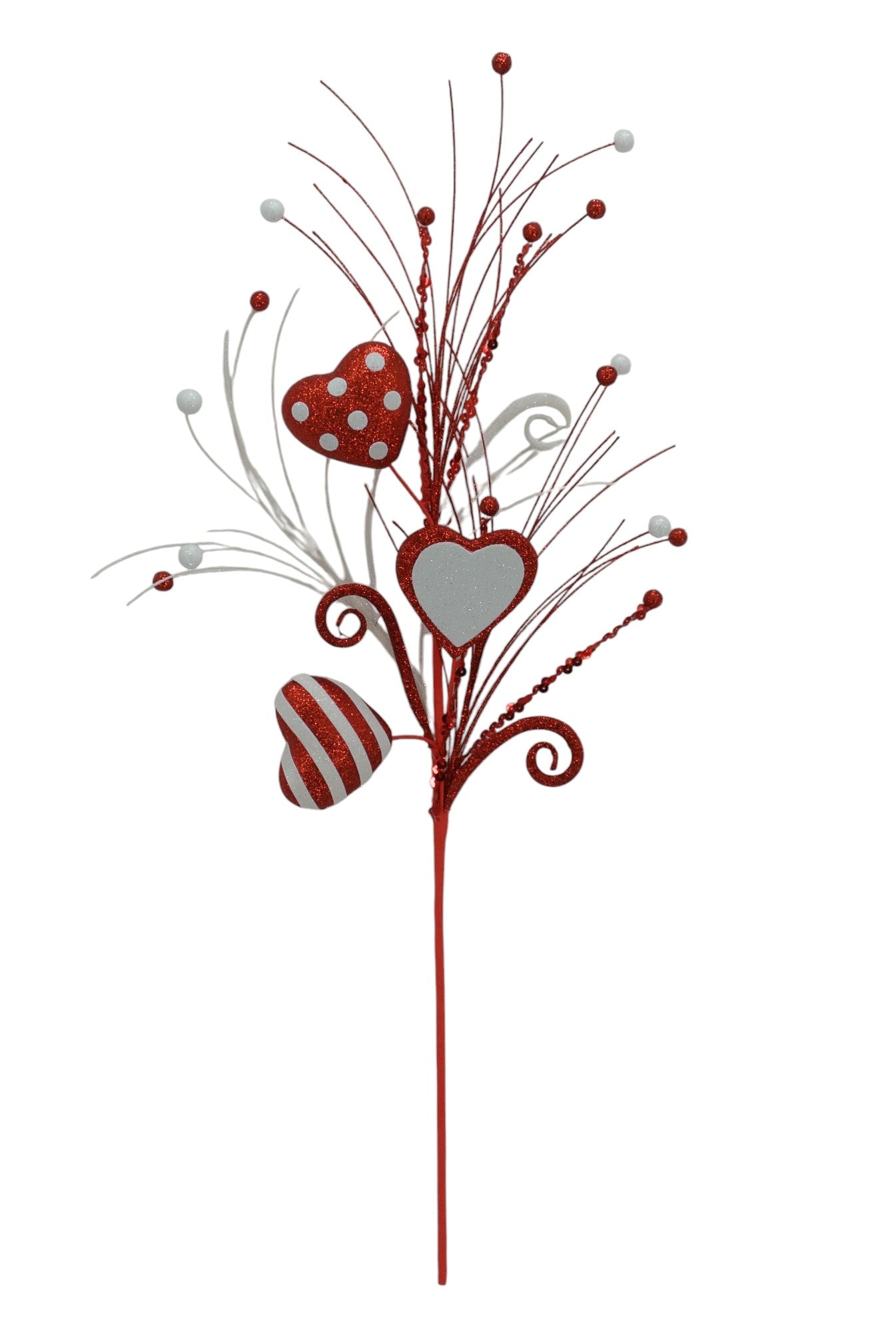 40061 | 24" | Valentine's Stripe Polka Dot