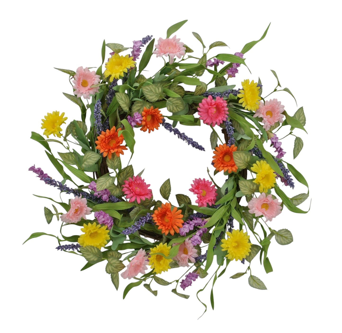 40237 | 24" | MIXED DAISY WREATH