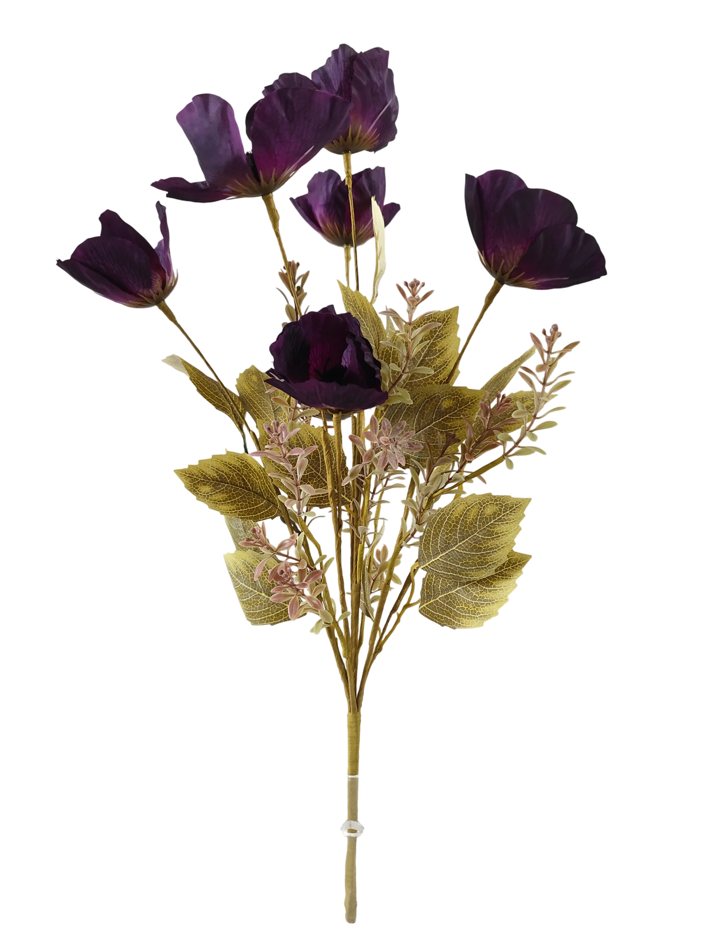 40320-PU | 20" | MIXED POPPY BUSH | PURPLE