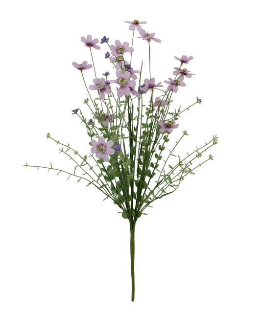 40447-PU | 22" | WILD DAISY BUSH X17 | - A&B Wholesale Market Inc