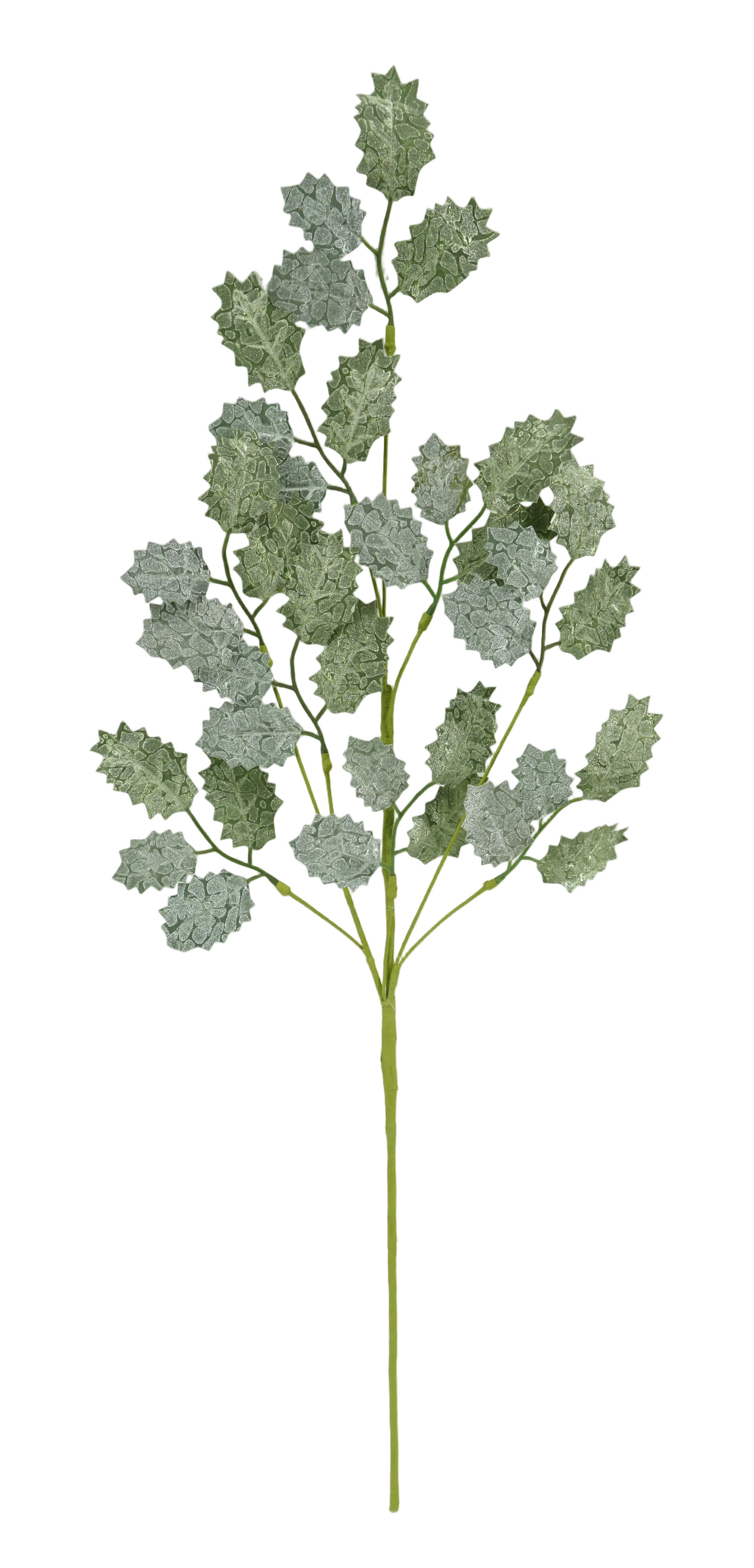40486-GN | 30.5" | METALLIC HOLLY LEAF | GREEN