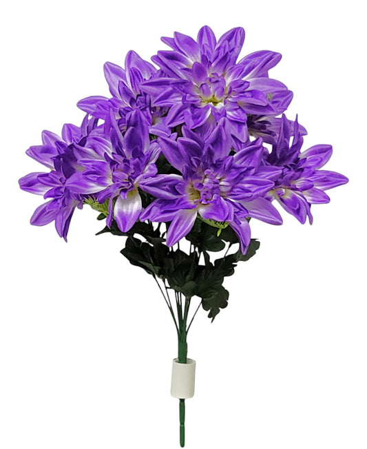 41124 | DAHLIA BUSH X9 | PURPLE