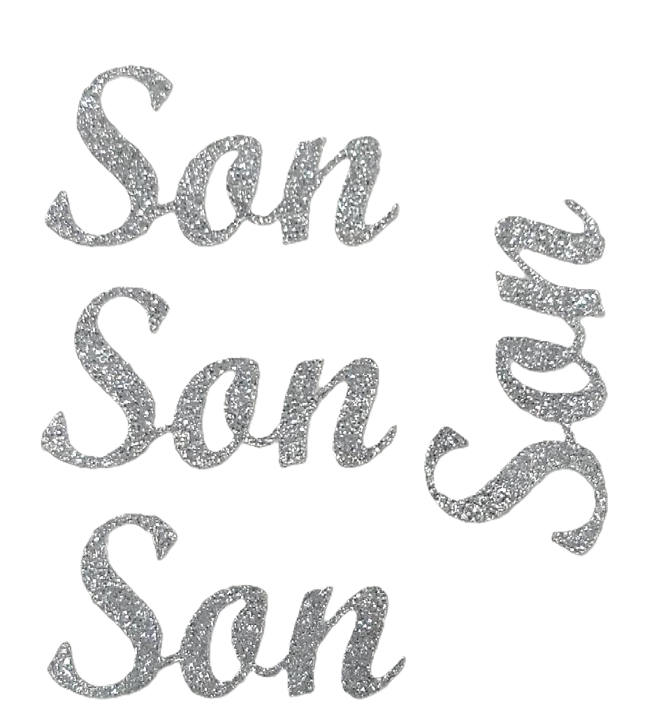 415910 | SILVER | Son Glitter Sticker