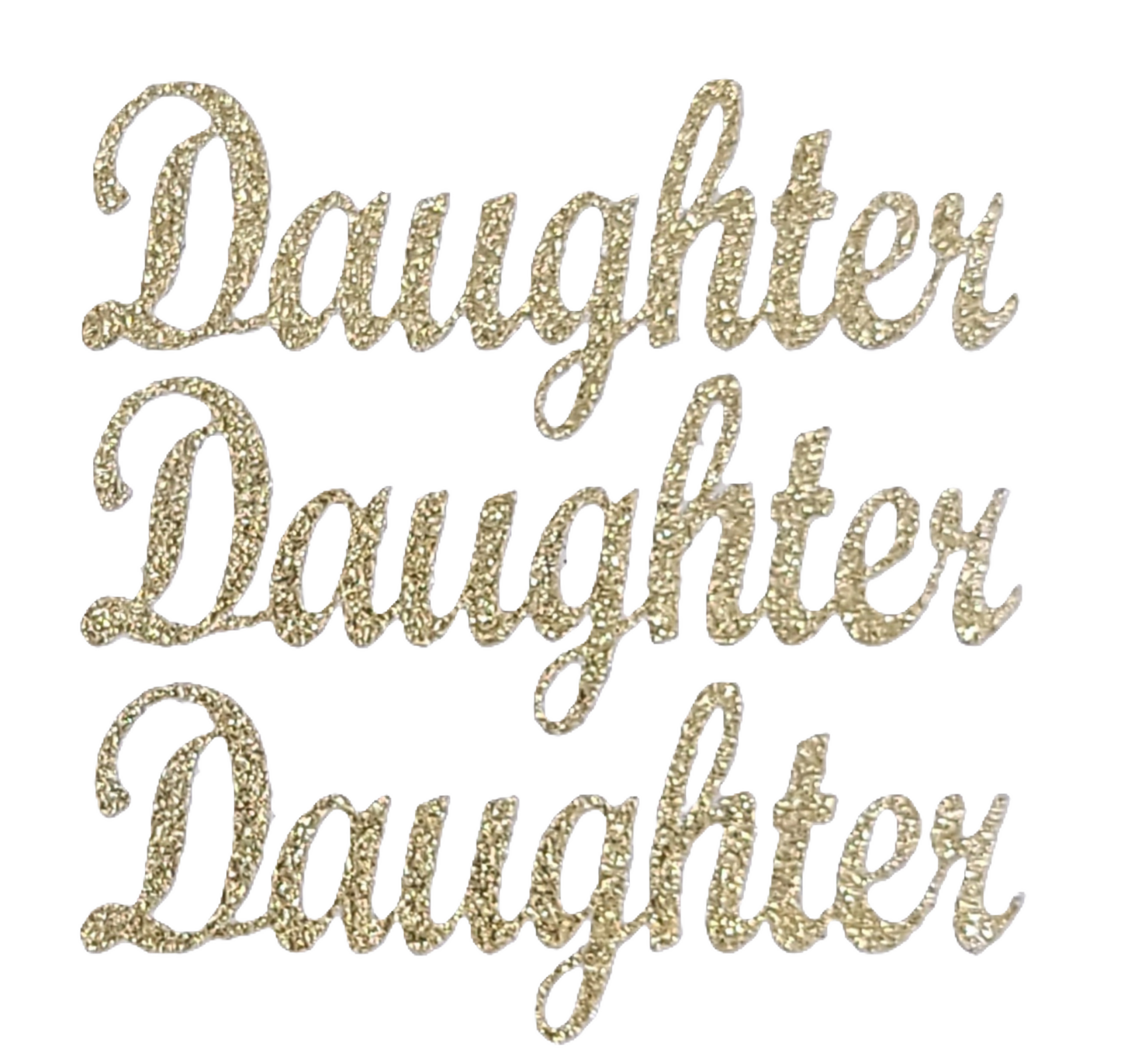 415925 | Soft Gold | Daughter Glitter Sticker