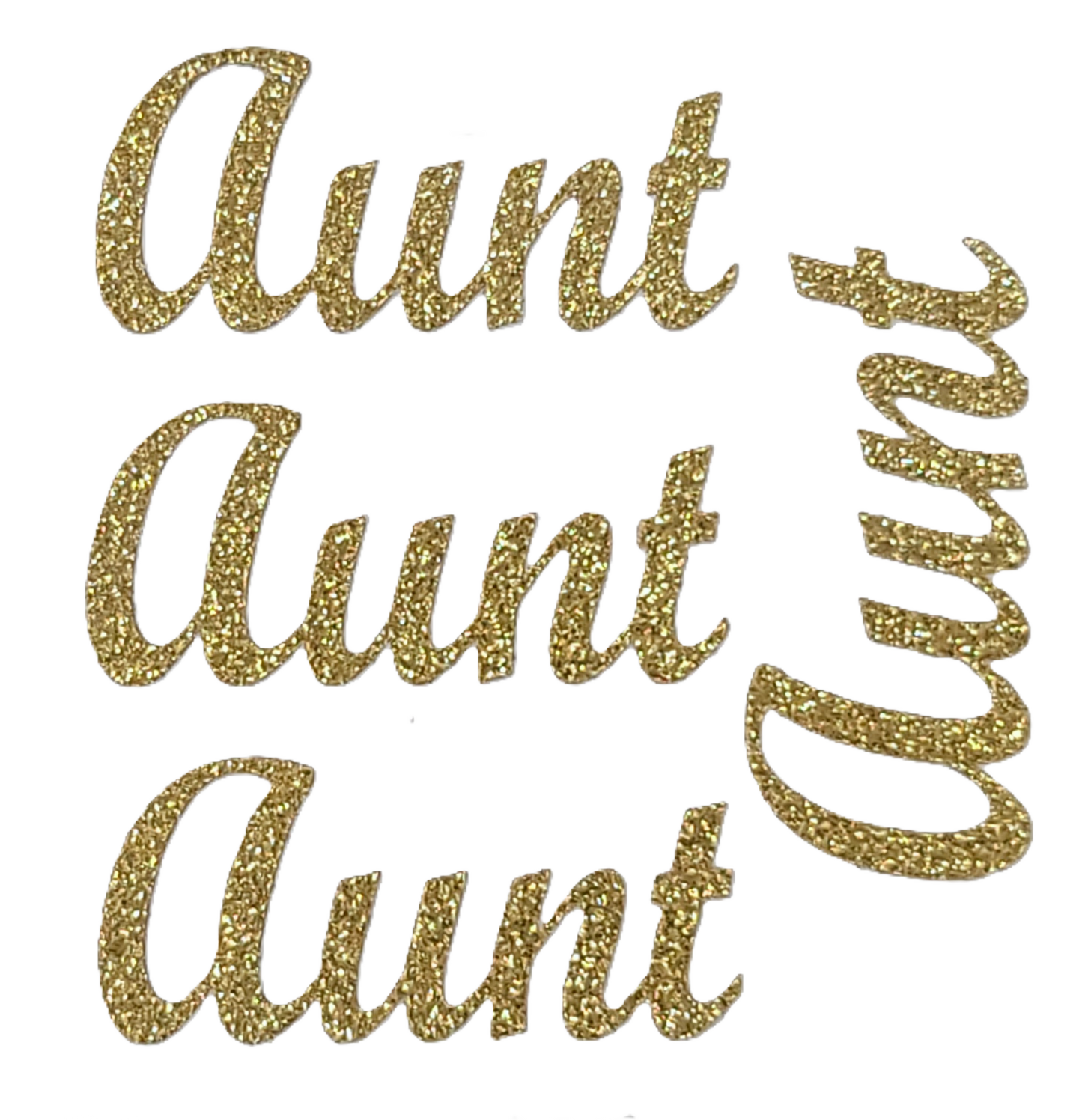 415935 | SOLF GOLD | AUNT GLITTER STICKER