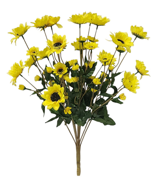 41631 | Sunflower Bush x9 | Yellow - A&B Wholesale Market Inc