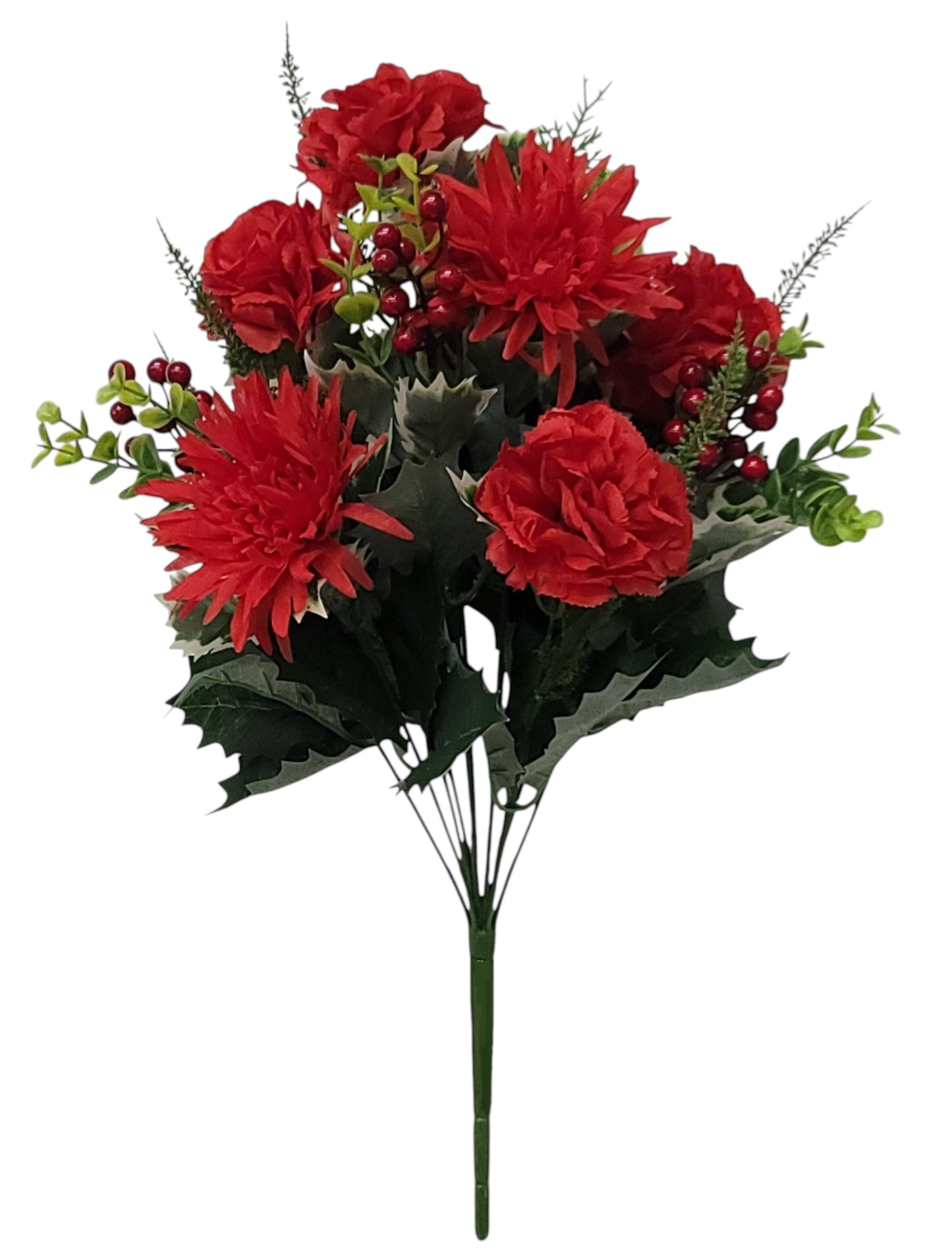 44341 | CARNATION/MUM MIX X12 | RED