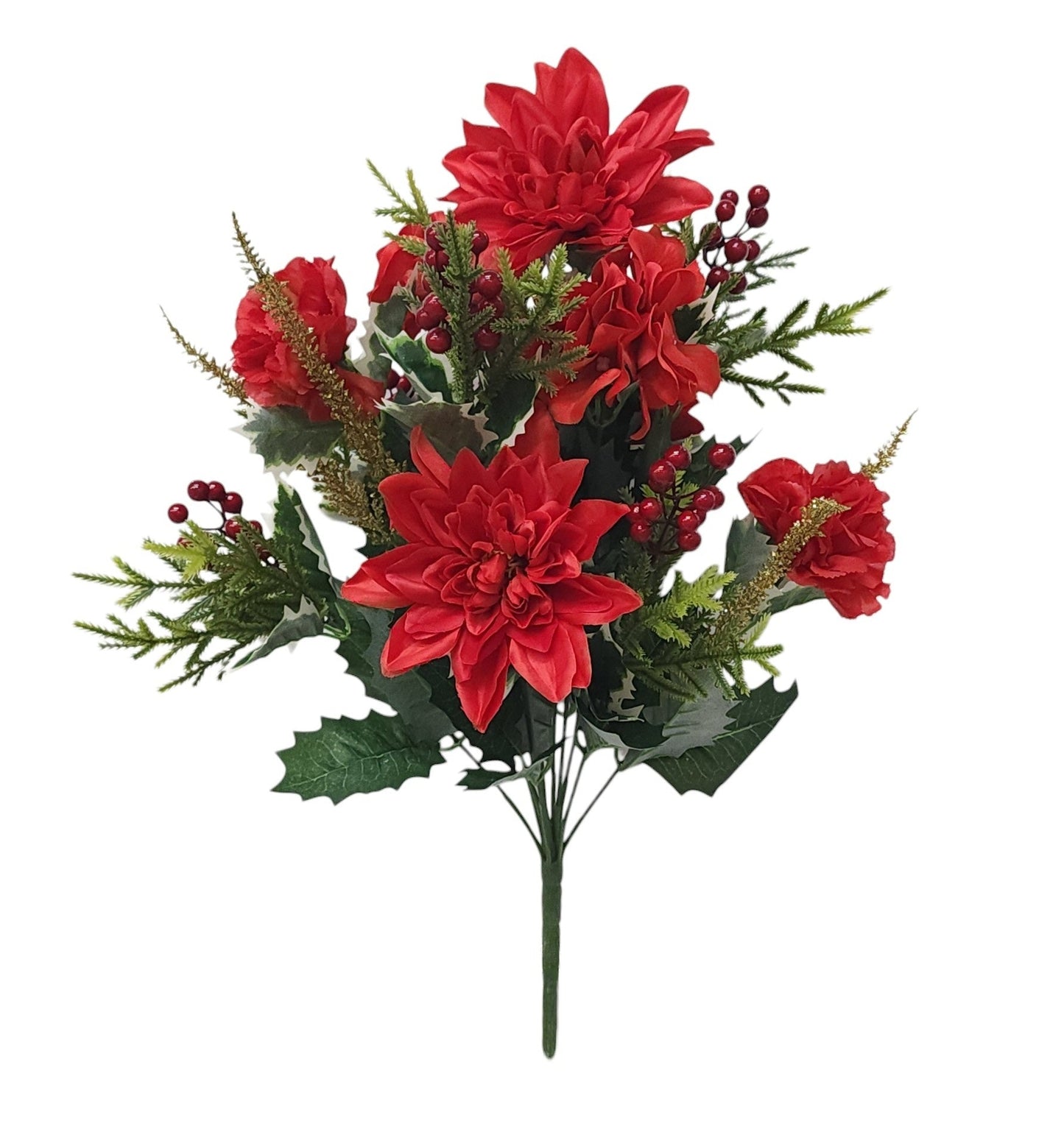 44431 | DAHLIA/HYDRANGEA/HOLLY BUSH X12 | RED