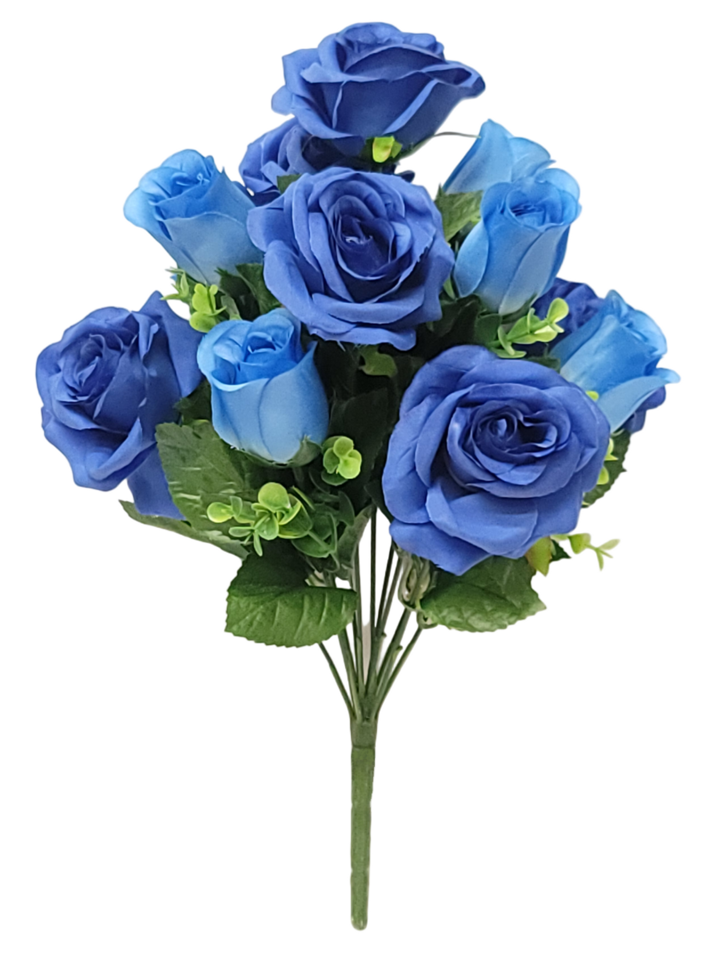 45876 | ROSE BUD MIX BUSH X12 | BLUE
