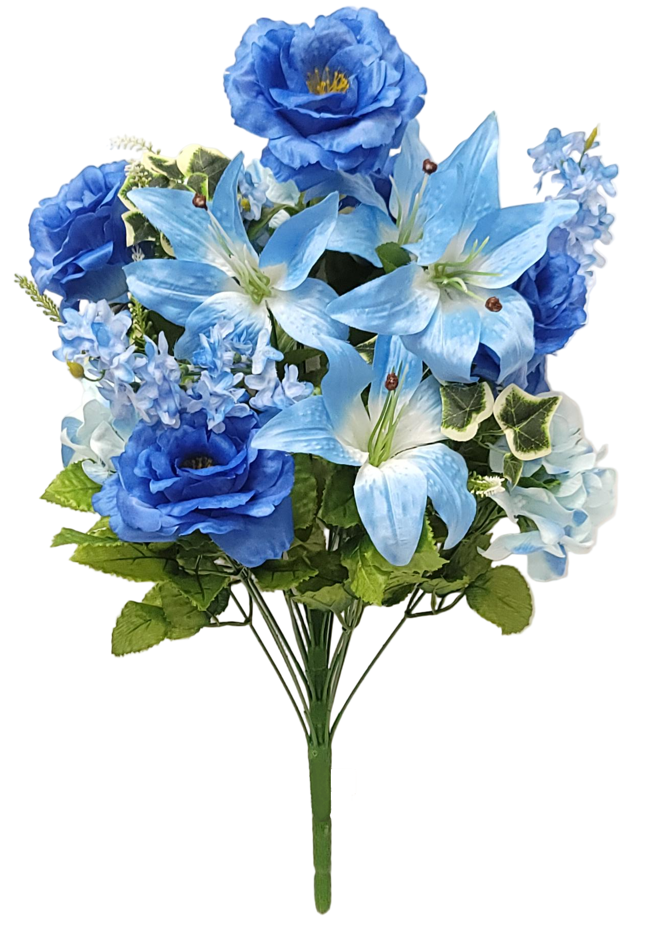 45932 | ROSE/HYDRANGEA/LILY MIX X22 | BLUE/MIX
