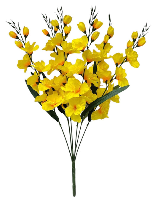 46562 | Lg Gladiolus Bush x6 | Yellow - A&B Wholesale Market Inc