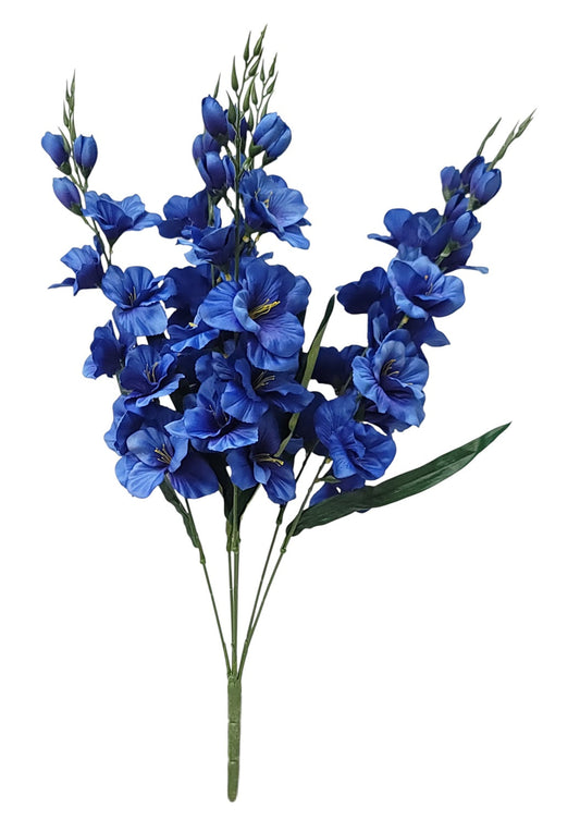 46564 | Lg Gladiolus Bush x6 | Blue - A&B Wholesale Market Inc