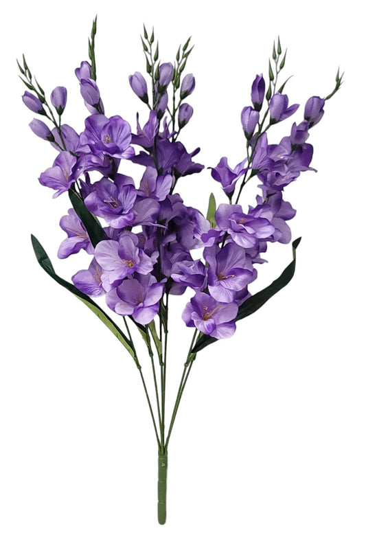 46566 | Lg Gladiolus Bush x6 | Purple - A&B Wholesale Market Inc