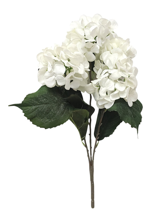 46642 | HYDRANGEA BUSH W/GLITTER X5 | CREAM
