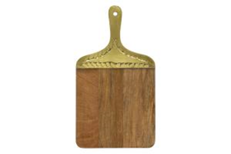 46790 Metal/Wood Cutting Board - A&B Wholesale Market Inc