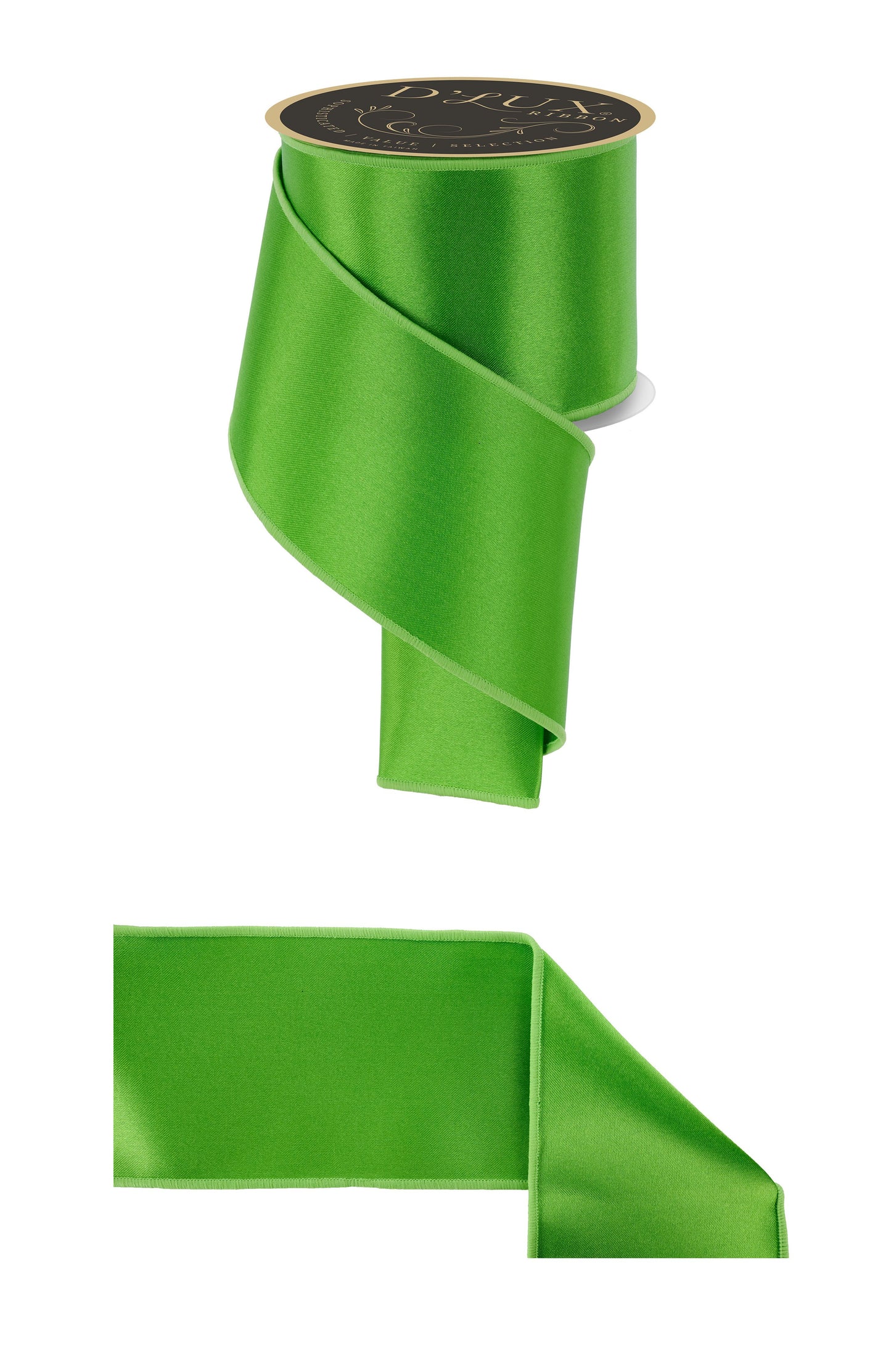 LX4007LT |  4" |  Satin Fused |  Fresh Green |  10yds