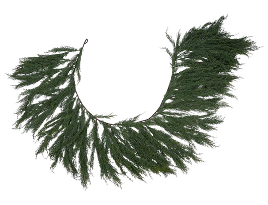 FF0026 | 6'L | Arborvitae Mantle Garland | Tt. Green