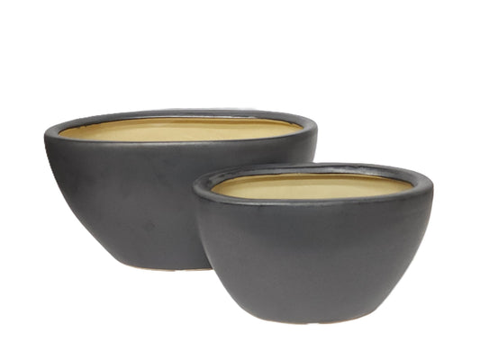 5014BM | OVAL GARDEN BLACK MATTE | 2PCS/SET