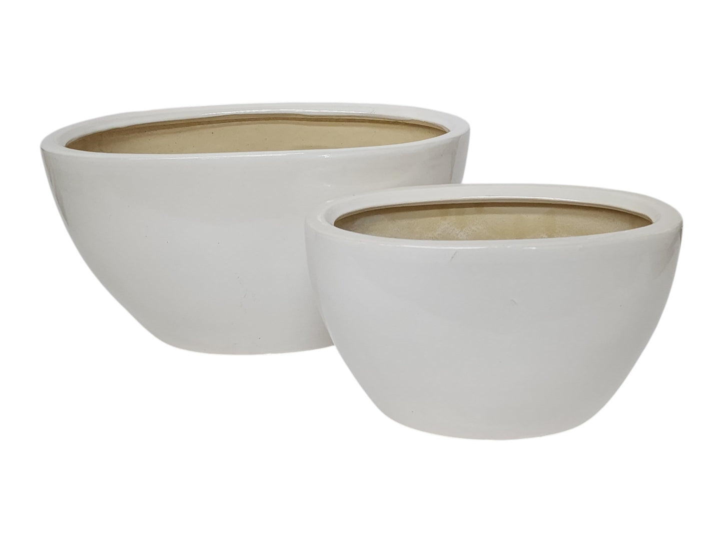5014WH | OVAL GARDEN WHITE | 2PCS/SET