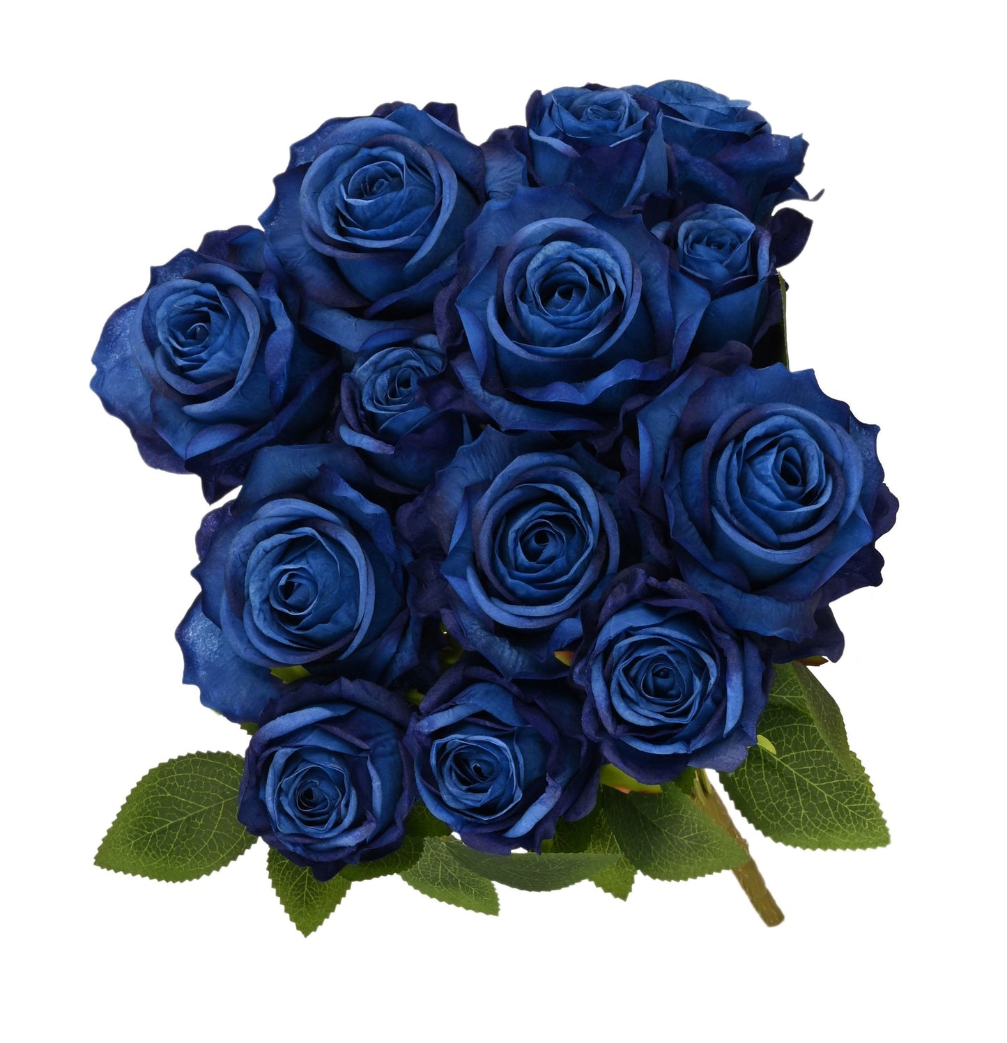FN171845 |  20"L |  Fabric Rose/Rose Bud Bush |  Dark Blue - A&B Wholesale Market Inc