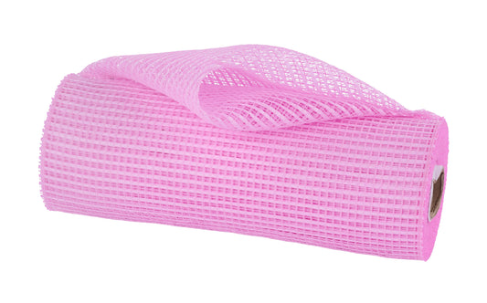RE890022 | 10" |  Horizontal Wide Stripe Mesh |  Pink |  10yds - A&B Wholesale Market Inc