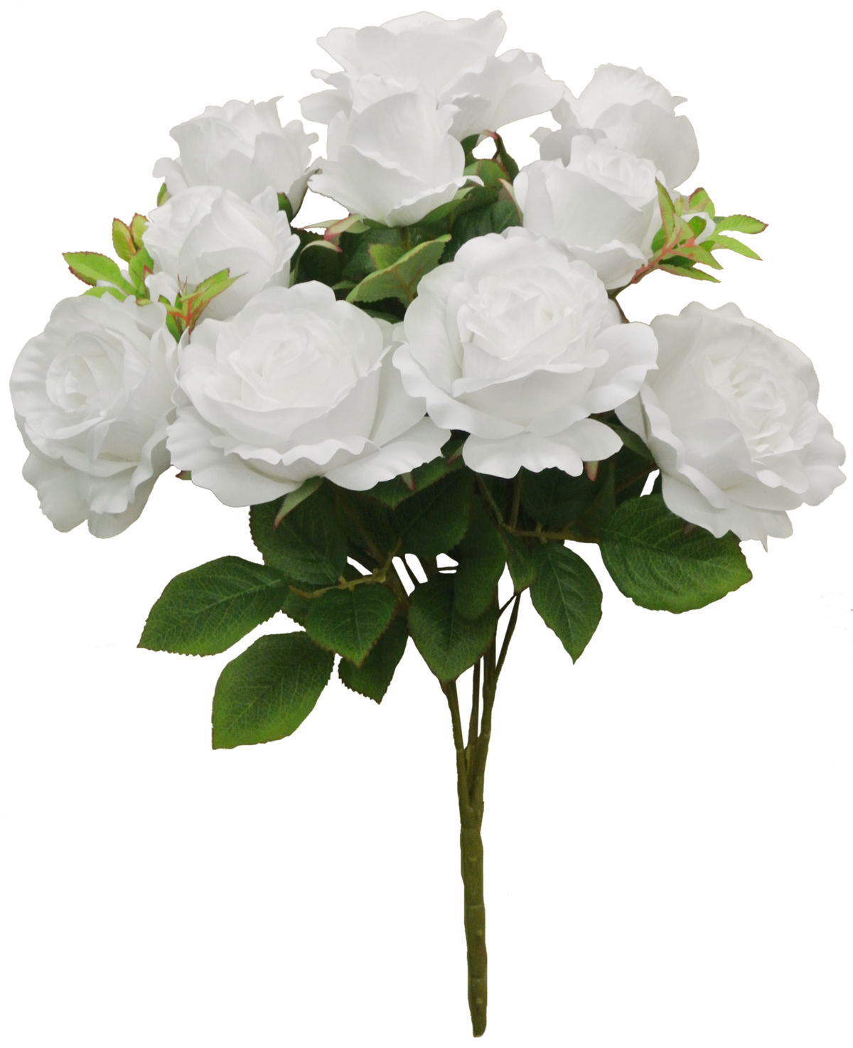 53993-WT | ROSE/BUD BUSH X10 | WHITE