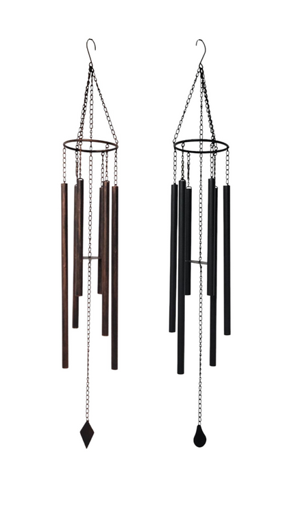 54079 | 46"H | METAL WIND CHIME 6 TUBES | 2 ASSORTED