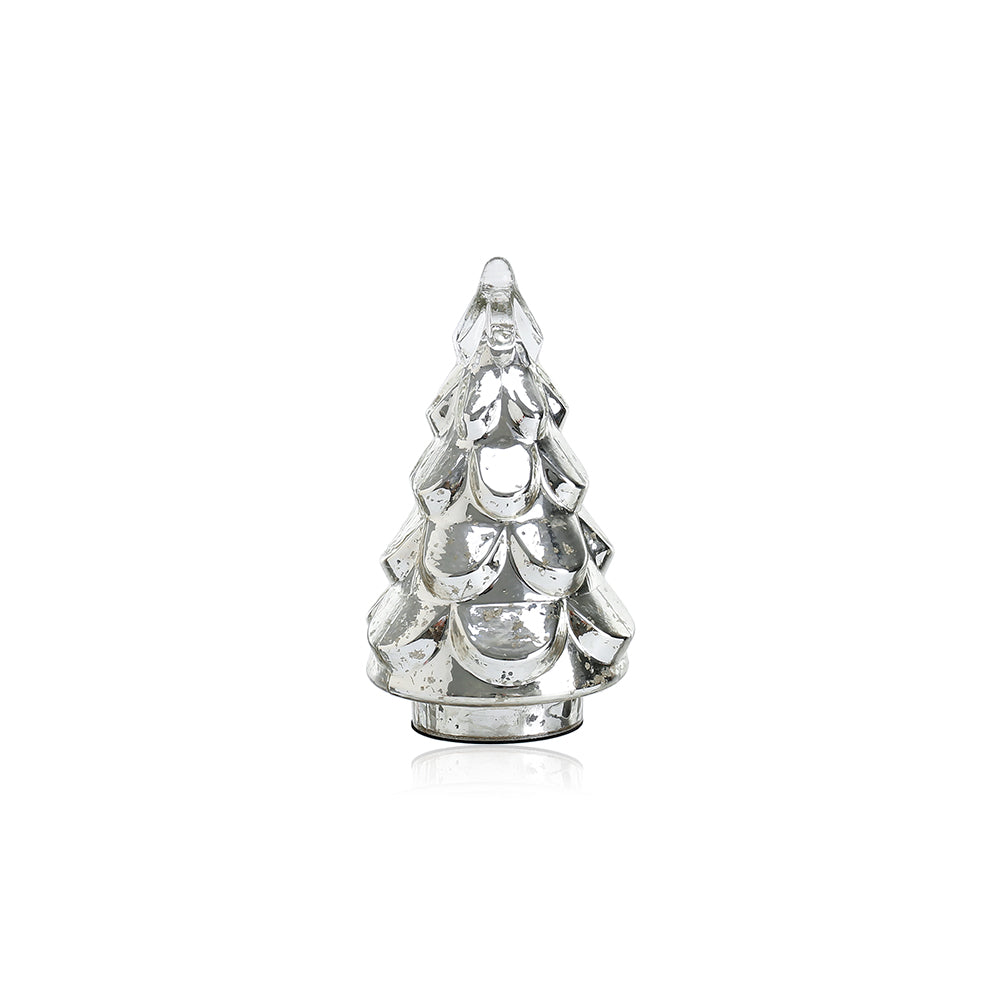54198SV | GLASS CHRISTMAS TREE | SILVER