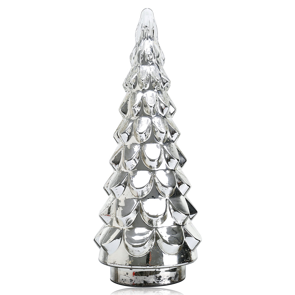 54199SV | GLASS CHRISTMAS TREE | SILVER