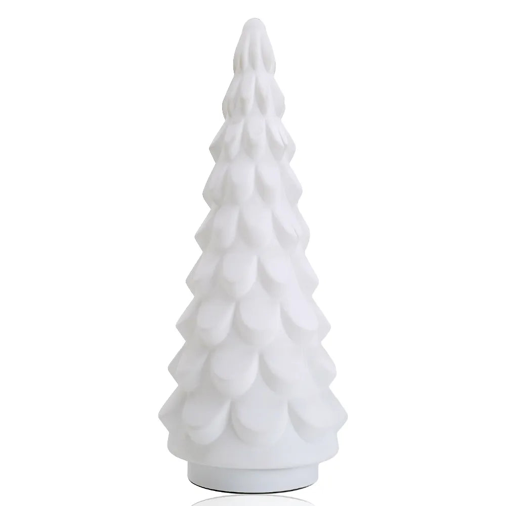 54200WH | 21.7"H | Glass Christmas Tree | White