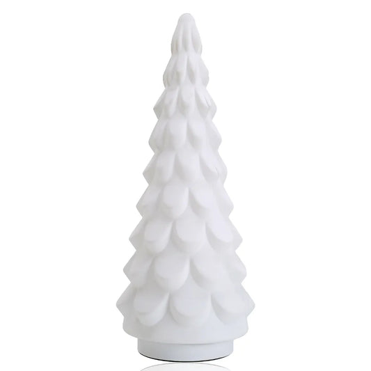 54200WH | 21.7"H | Glass Christmas Tree | White