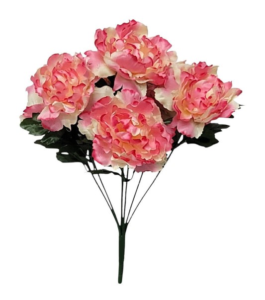 55935 | PEONY BUSH X7 | CREAM/PINK