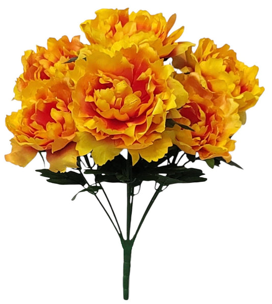 55938 | PEONY BUSH X7 | ORANGE