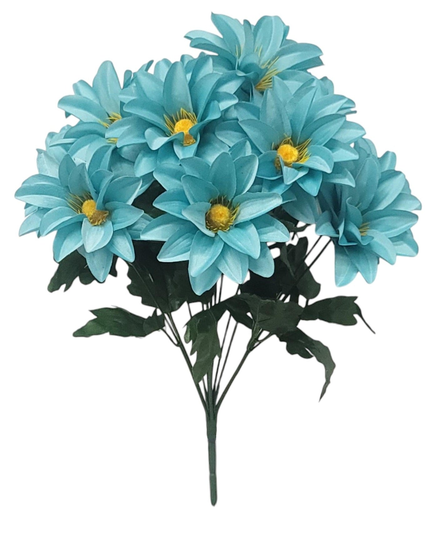 55988 | Corn Flower Bush x12 | Turquoise - A&B Wholesale Market Inc