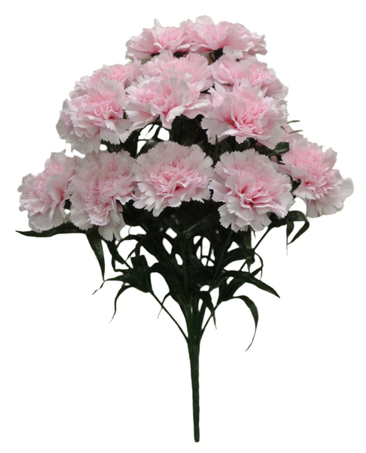 56996-PK | 18" | Carnation Bush x14 | Pink
