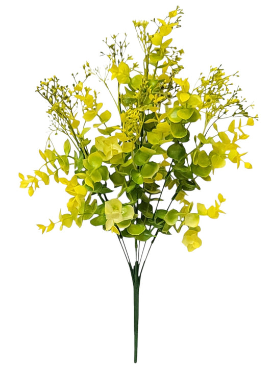 57763 | EUCALYPTUS MIX BUSH X8 |YELLOW
