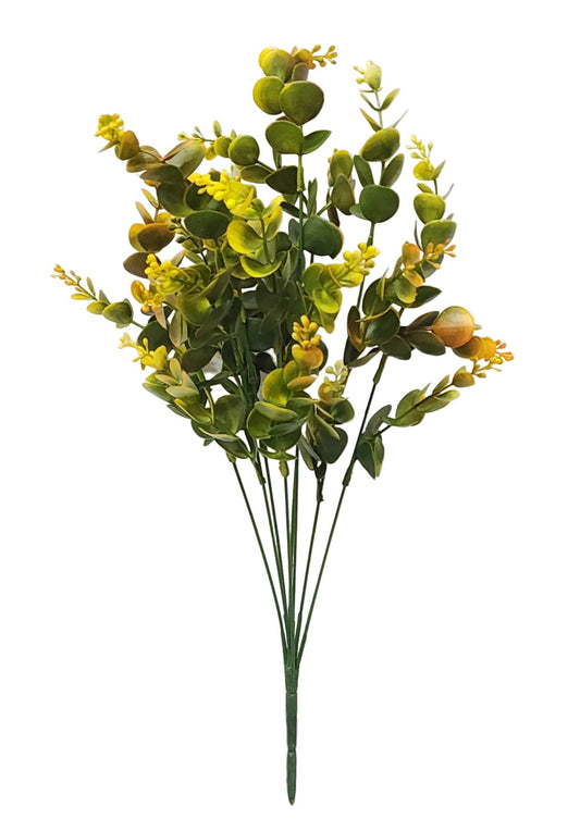 58483 | EUCALYPTUS BUSH X7 | ORANGE/YELLOW