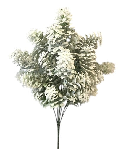 58521  PLASTIC CEDAR BUSH X8- SNOW